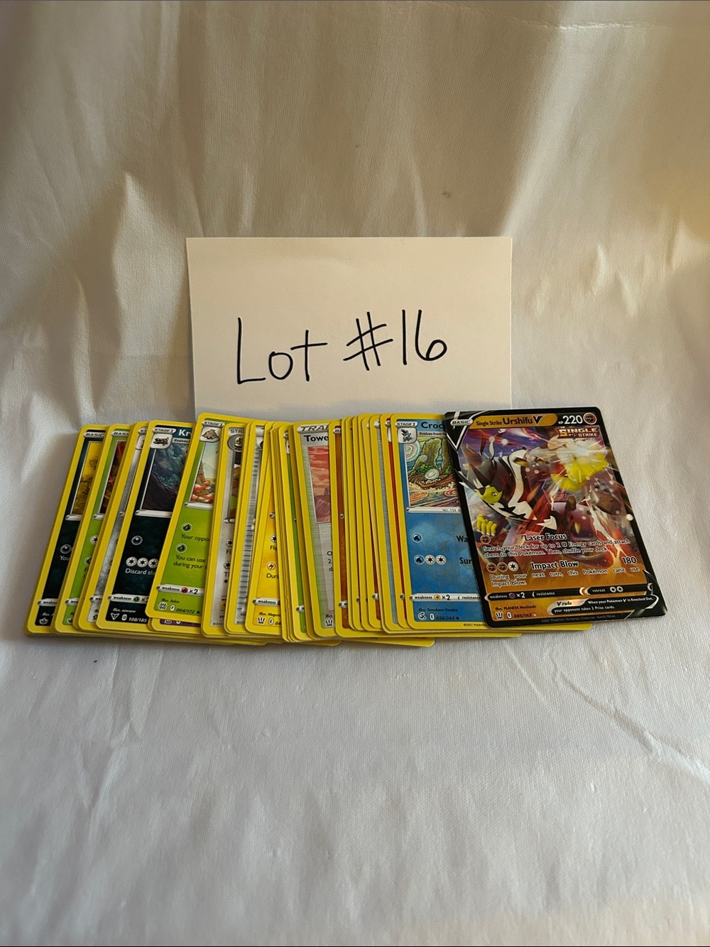 Lot of Pokemon Cards 50 Commons and 10 Uncommon plus 1 V Card - Picture 3 of 4